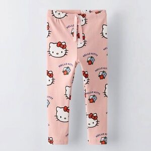 Zara Light Pink Hello Kitty leggings